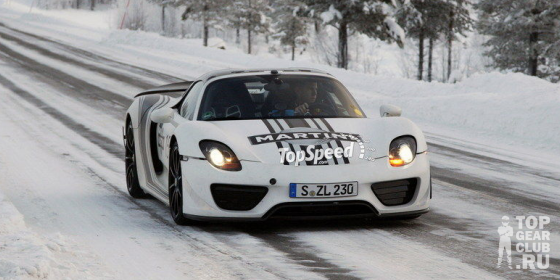 Porsche вновь тестирует 918 Spyder