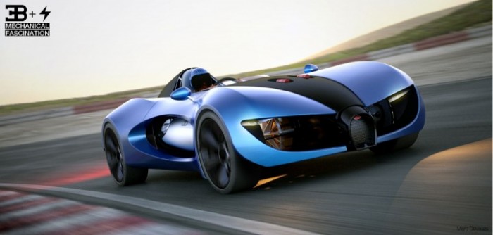 Фантастические формы нового концепта Bugatti Type Zero