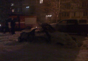 Минувшей ночью в Киеве взорвали спорткар