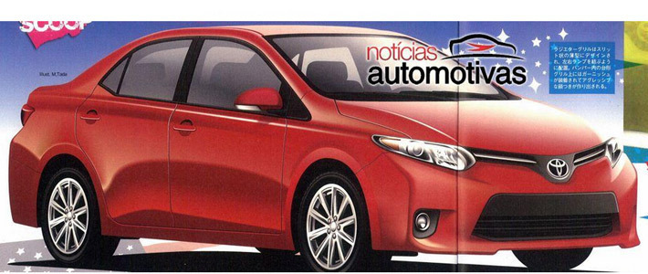 В интернете появилось изображение нового седана Toyota Corolla