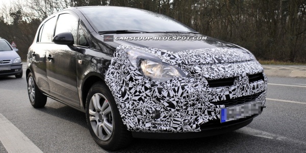 Opel тестирует обновленную Corsa