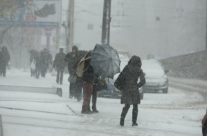 Техника для уборки снега не может пробиться через киевские пробки
