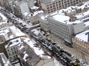 Ради кортежа гаишники перекрыли центр Киева