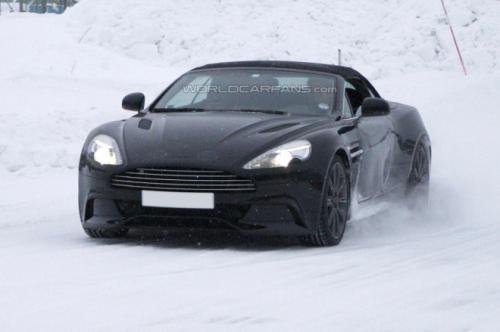 Шпионам удалось поймать Aston Martin Vanquish Volante