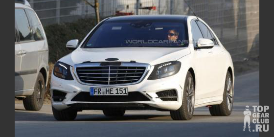 Новые шпионские фотографии Mercedes S-Class