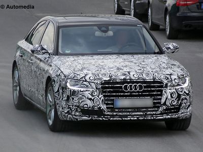 Рестайлинговый Audi A8 впервые показался на публике