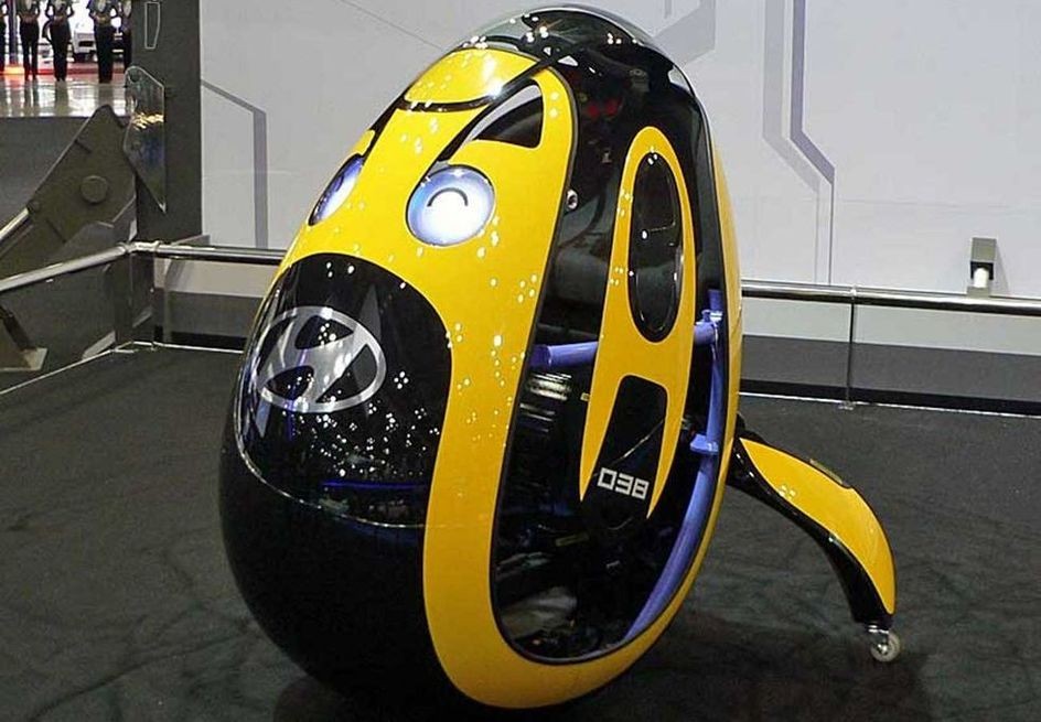 Hyundai представил удивительный автомобиль-яйцо будущего