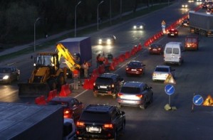 Самая длинная пробка прошлой недели растянулась более чем на 7 километров