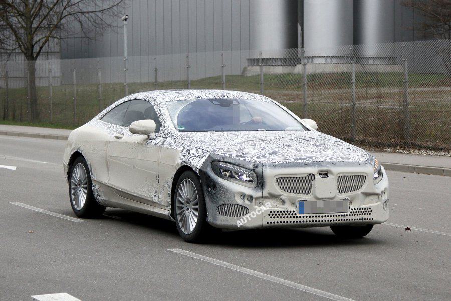 Mercedes S-Class в кузове купе заметили на тестах