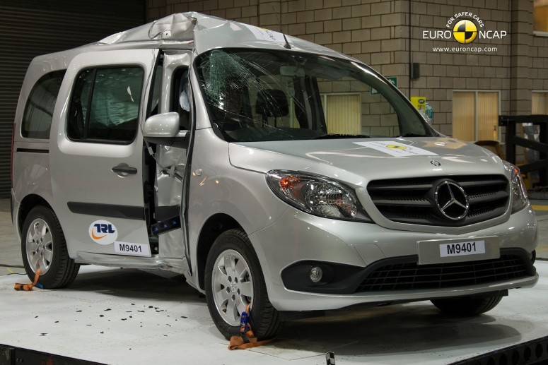 Mercedes Citan разочаровал в тестах Euro NCAP