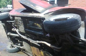 На Харьковщине мужчина сгорел в автомобиле