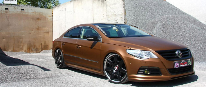 На дизельный Volkswagen Passat СС установили диски Bentley