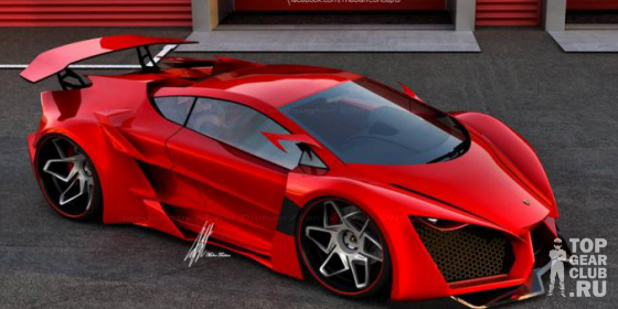Рендер нового радикального концепт-кара Lamborghini Sinistro