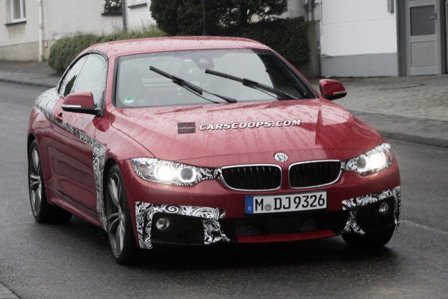 Кабриолет BMW 4-Series засняли во время тестов