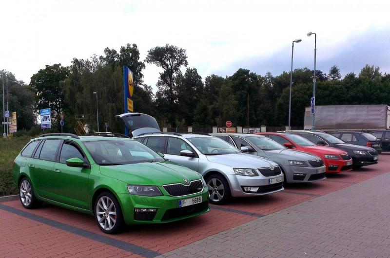 Появились живые фото Skoda Octavia RS 2013-го модельного года