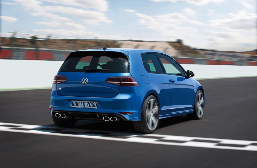 Volkswagen Golf R 2014 на гоночном треке