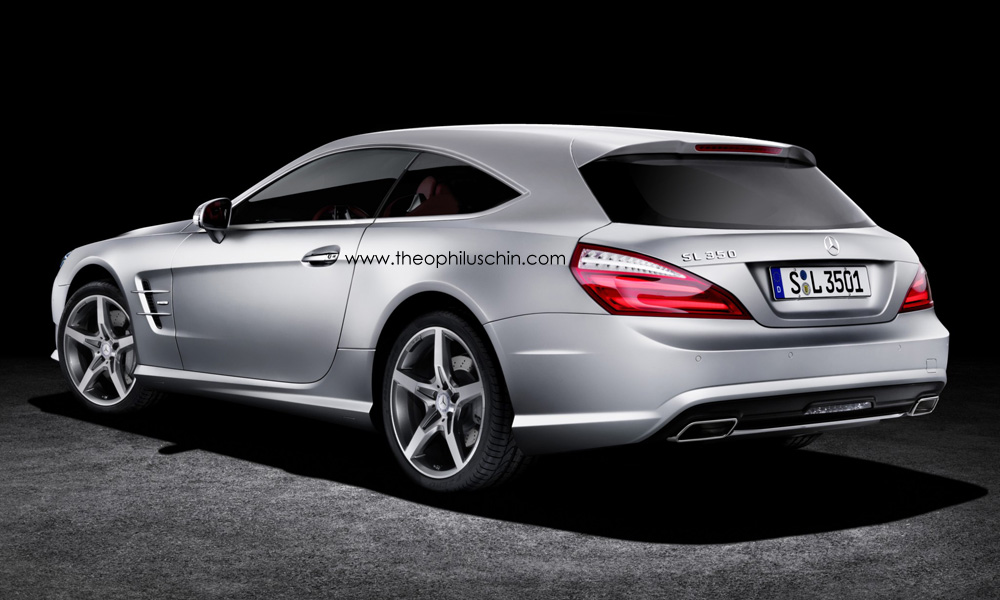 Mercedes SL изобразили в кузове Shooting Brake