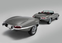 Восстановленный Jaguar E-Type 1968-го года выпуска получил удлиненную колесную базу и уникальный прицеп