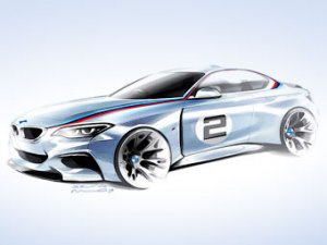 Компания BMW показала первое изображение гоночной «двойки»