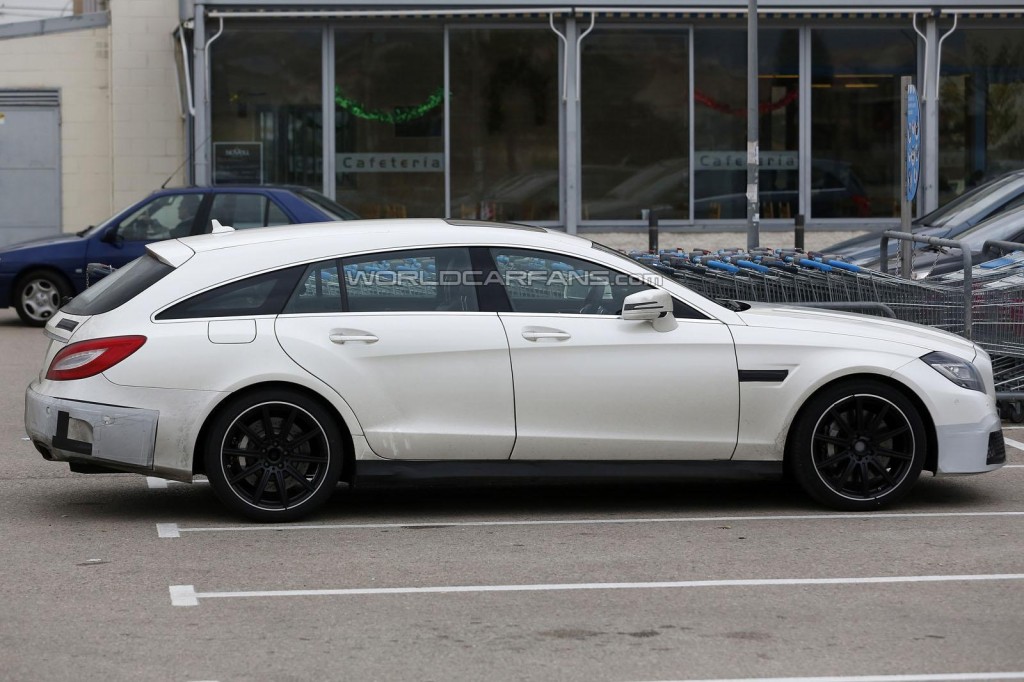 Появились более детальные шпионские снимки обновленного Mercedes CLS 63 AMG Shooting Brake