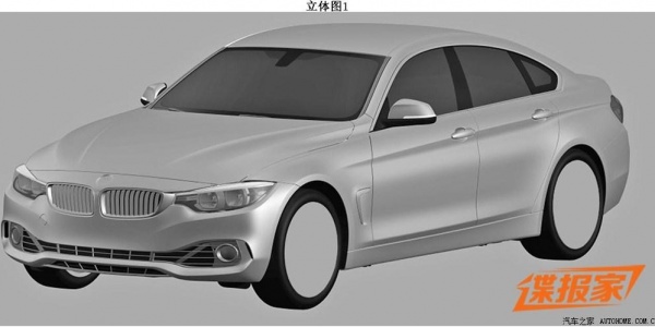Компания BMW запатентовала дизайн четырехдверной «четверки»