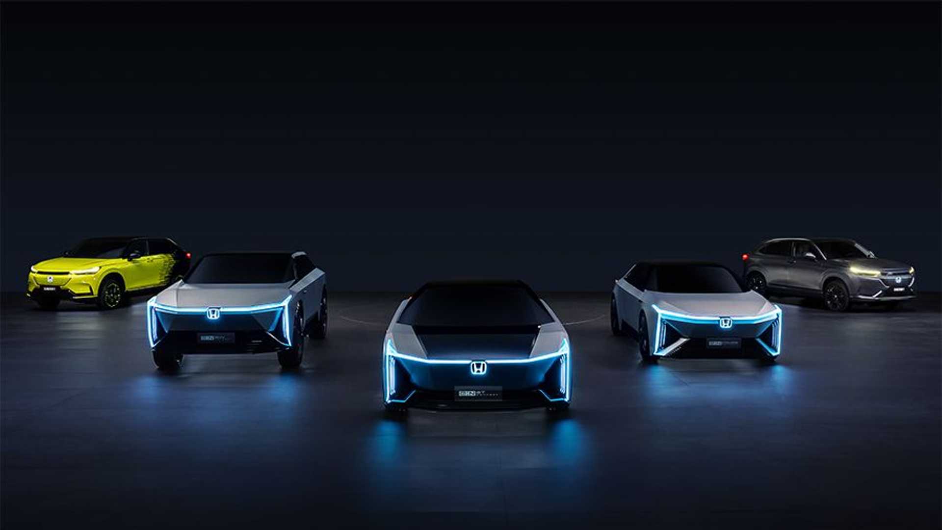 Honda представила в Китае сразу пять электромобилей семейства e:N
