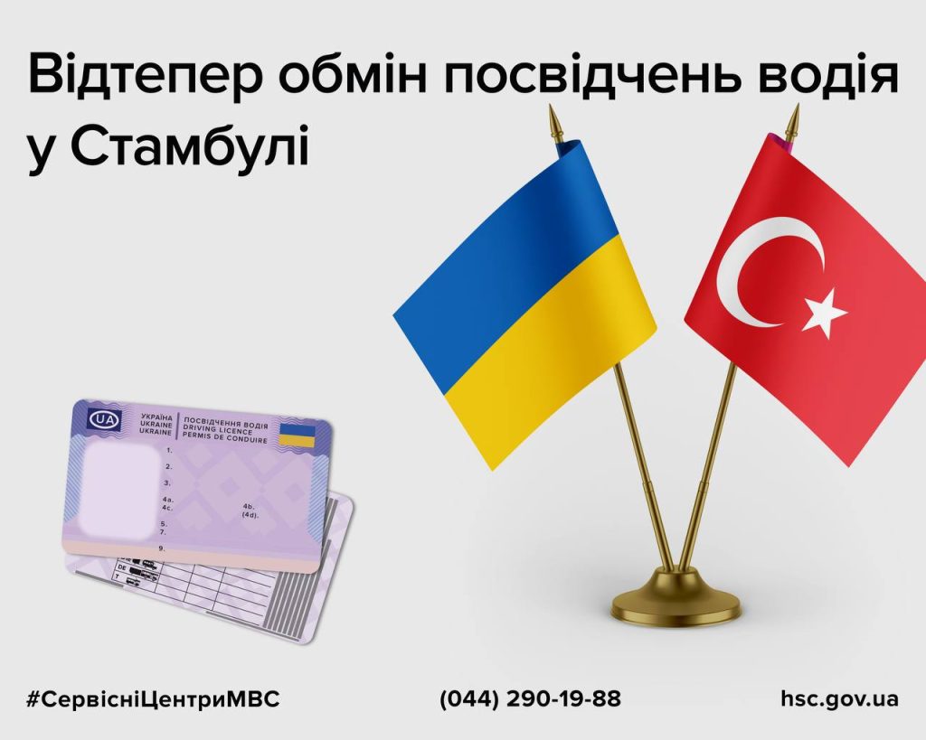 У Туреччині з’явилася можливість обміну українського посвідчення водія